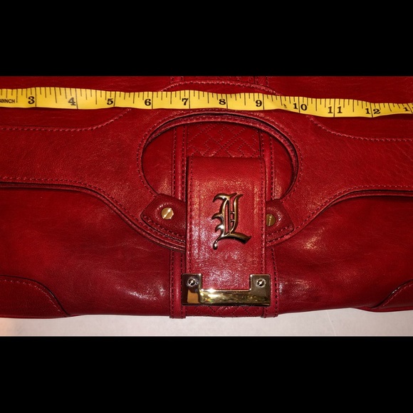 EUC L.A.M.B by Gewn Stefani red leather clutch. - Picture 4 of 13